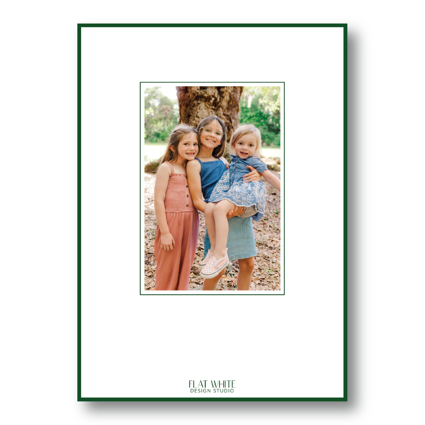 The Stockings are Hung Crest Portrait Green
