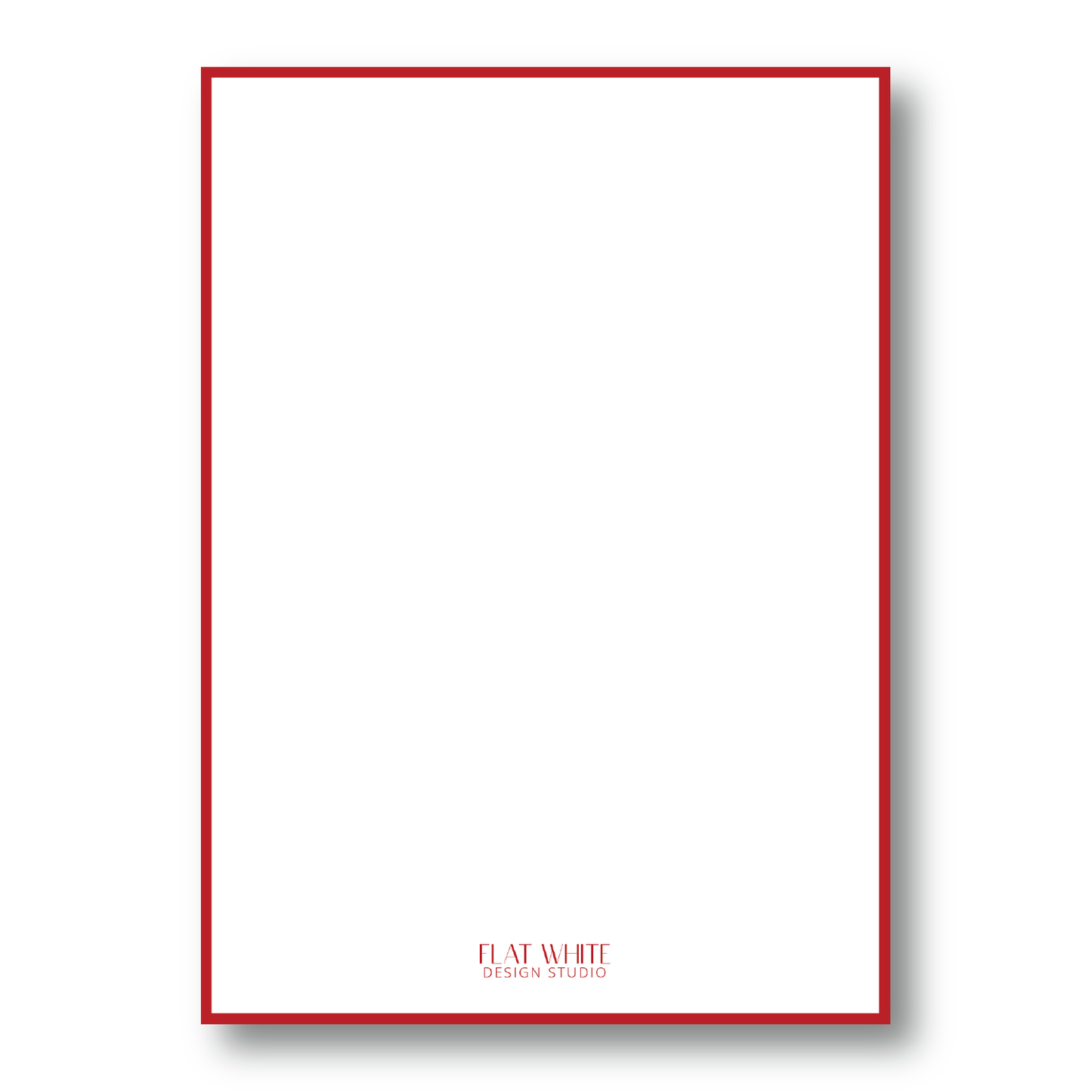 The Stockings are Hung Crest Portrait Red