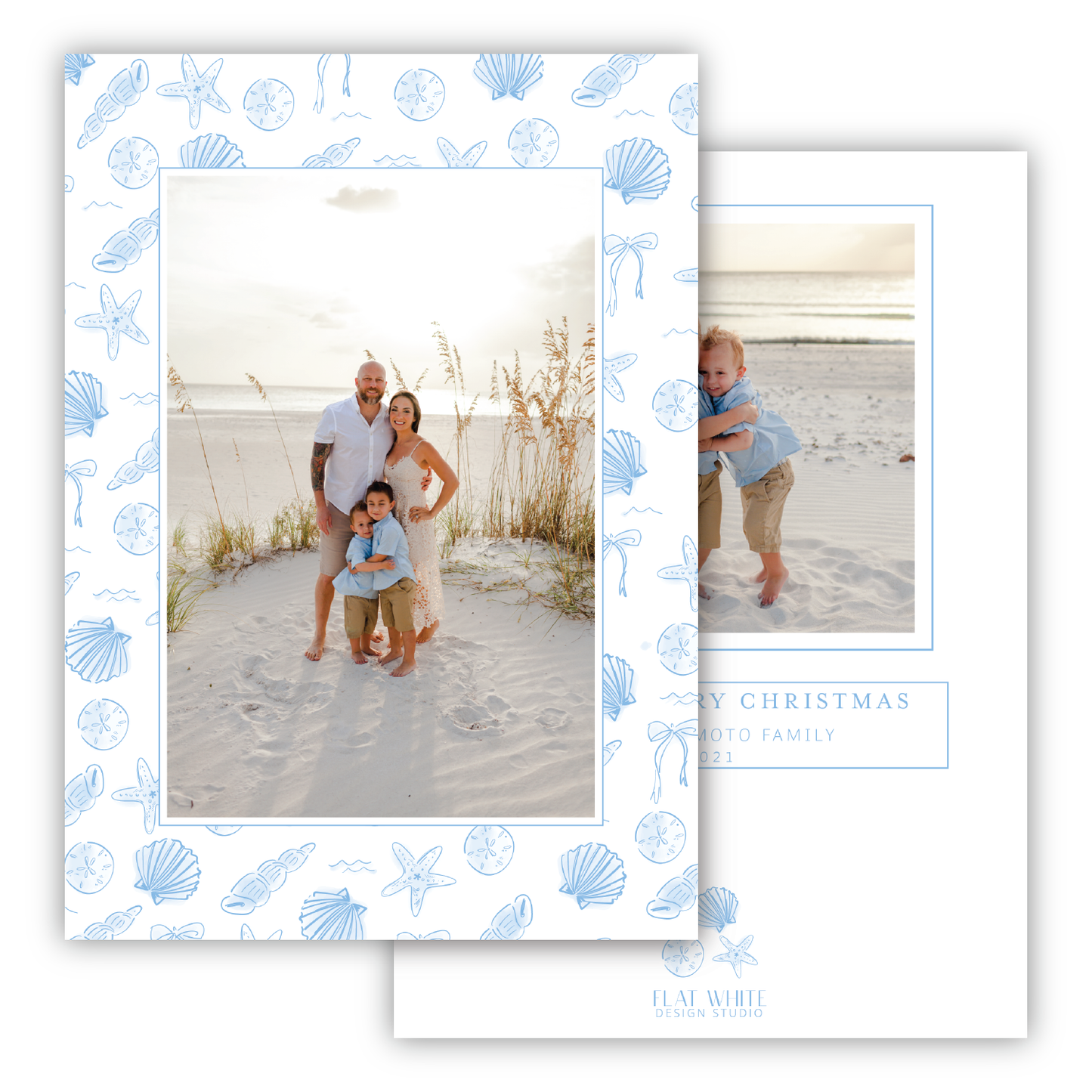 'Tis the Seashore Pattern Portrait