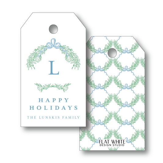 Winter Green Holiday Gift Tag